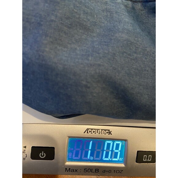 Tincati Milano Mens Italian Cotton Chambray Trouser Size 40 Blue Tailored Luxury - Picture 9 of 9